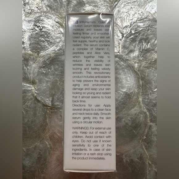 SPA Pharma Dead Sea Minerals COLLAGEN INFUSION SERUM -PEPTIDES.AloeVera.VITAMINC - Picture 2 of 5